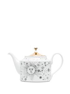 Fornasetti Handgeverfde theepot - Wit