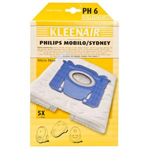 Kleenair 3x  Stofzuigerzakken Philips PH-6 5 stuks