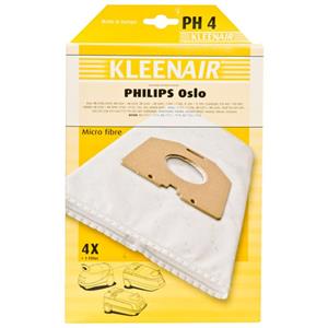 Kleenair 3x  Stofzuigerzakken Philips Oslo Ph-4 4 stuks
