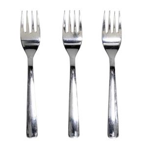 Gebaksvorkjes - 3x stuks - rvs - 14,5 cm -