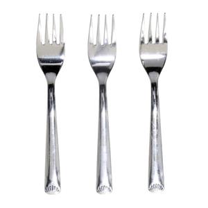 Gebaksvorkjes - 3x stuks - rvs - 15 cm -