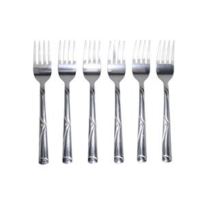Gebaksvorkjes - 6x stuks - rvs - 15 cm -