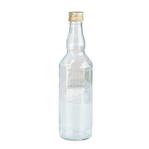 Merkloos Glazen flessen met schroefdoppen 500 ml -