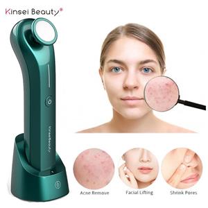 Kinsei Beauty Blauw Licht Plasma Ultrasound Gezichts Schone Machine Gezicht Acne Reinigende Behandeling Pen Puistje Litteken Verwijdering Machine Schoonheidsapparaat