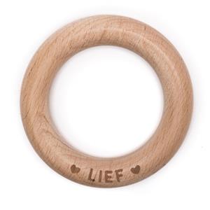 houten bijtring'Lief'