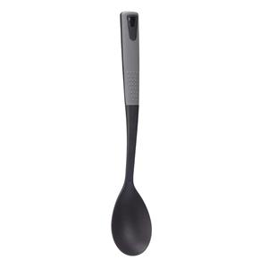 Kook/keuken gerei - opschep lepel - zwart/grijs - kunststof - cm -