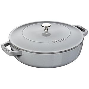 Staub Braisers Sauteerpan Chistera 28 cm / 3,7 l, Grafietgrijs - Braisers - Staub