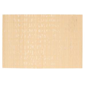 Rechthoekige placemat naturel bamboe 45 x 30 cm -
