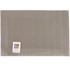 Merkloos Placemats Hampton - 1x - taupe - PVC - 30 x 45 cm -