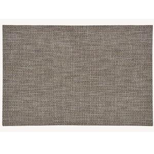 Merkloos 1x Rechthoekige placemats lurex bruin/goud kunststof 45 x 30 cm -