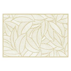 Secret de Gourmet Rechthoekige placemat Jungle goud PVC 45 x 30 cm -