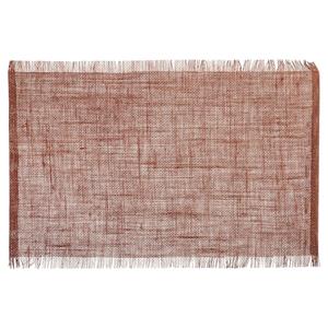 Secret de Gourmet Rechthoekige placemat uni terra bruin jute 45 x 30 cm -