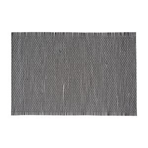 Secret de Gourmet Rechthoekige placemat zwart bamboe 45 x 30 cm -