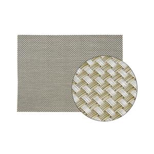 Merkloos 1x Placemats lichtbruin geweven/gevlochten 45 x 33 cm -