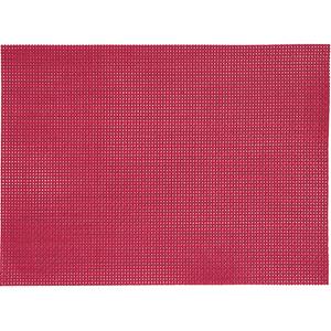 Merkloos 1x Placemats rood geweven/gevlochten 45 x 30 cm -