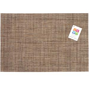 Merkloos Placemats Hampton - 1x - bruin geweven - PVC - 30 x 45 cm -