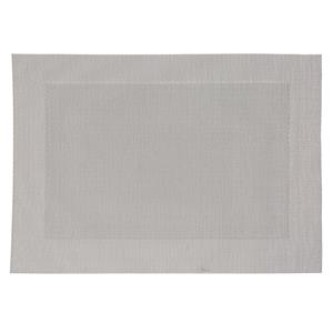 Secret de Gourmet Rechthoekige placemat grijs texaline 50 x 35 cm -