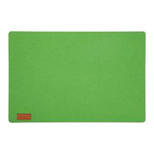 Cepewa Rechthoekige placemat met ronde hoeken polyester groen 30 x 45 cm -
