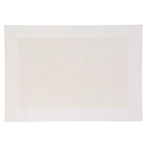 Secret de Gourmet Rechthoekige placemat wit/ivoor texaline 50 x 35 cm -