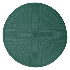 Secret de Gourmet Ronde placemat gevlochten kunststof emerald groen cm -