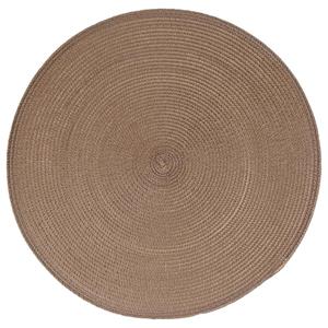 Secret de Gourmet Ronde placemat gevlochten kunststof taupe cm -