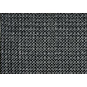 Merkloos 1x Placemats antraciet grijs geweven/gevlochten 45 x 30 cm -