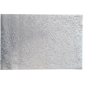 Zeller 1x Rechthoekige gevlochten placemats glanzend zilver 30 x 45 cm -