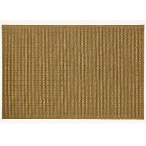 Merkloos 1x Rechthoekige placemats brons kunststof 45 x 30 cm -