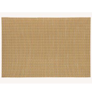 Merkloos 1x Rechthoekige placemats goud kunststof 45 x 30 cm -