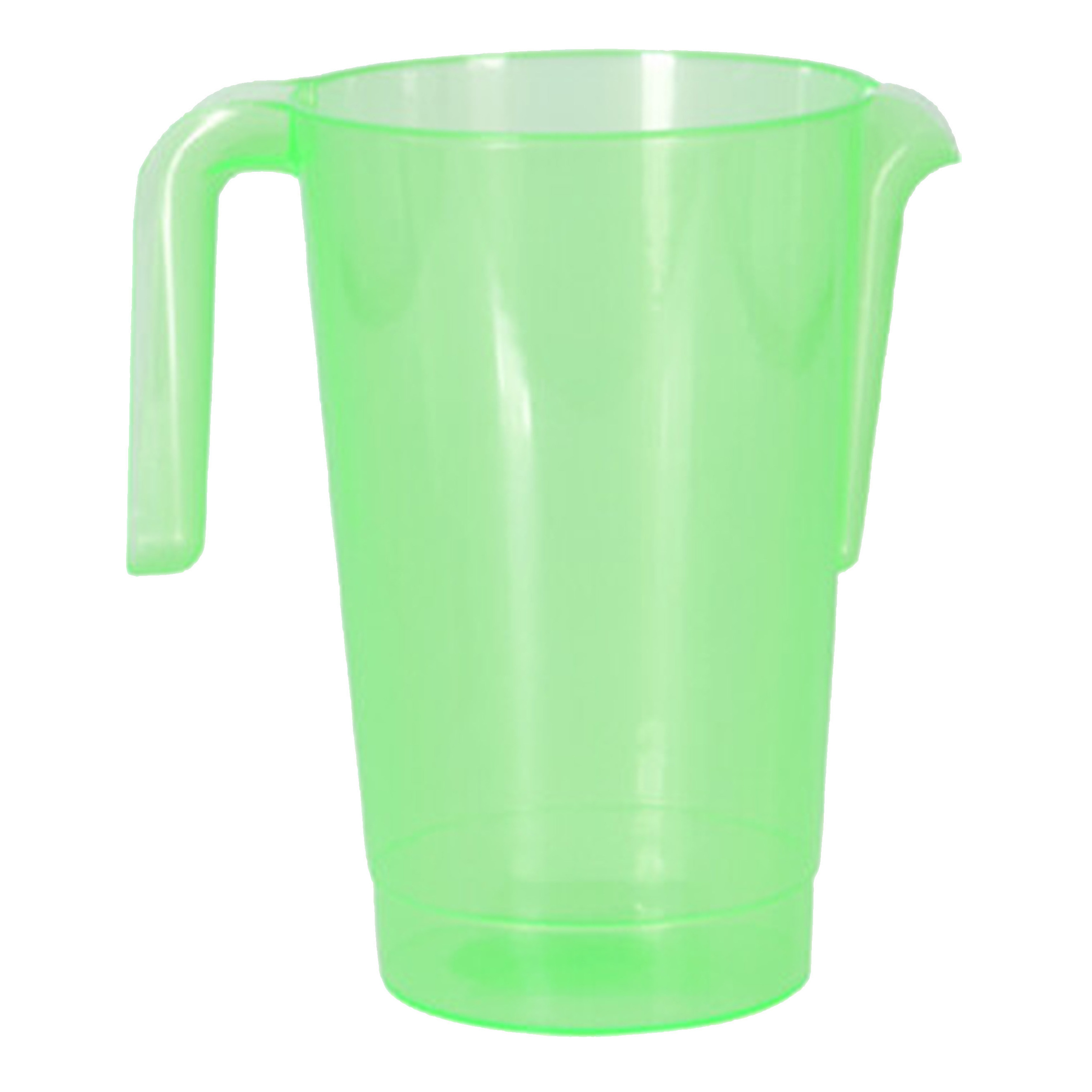 Excellent Houseware Schenkkan/waterkan - groen - 1500 ML - kunststof - 20 x 18 x 20,5 cm -