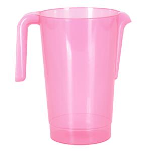 Excellent Houseware Schenkkan/waterkan - roze - 1500 ML - kunststof - 20 x 18 x 20,5 cm -