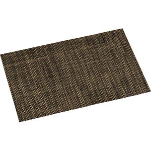 Merkloos 1x Rechthoekige placemats messing/goud geweven 29 x 43 cm -