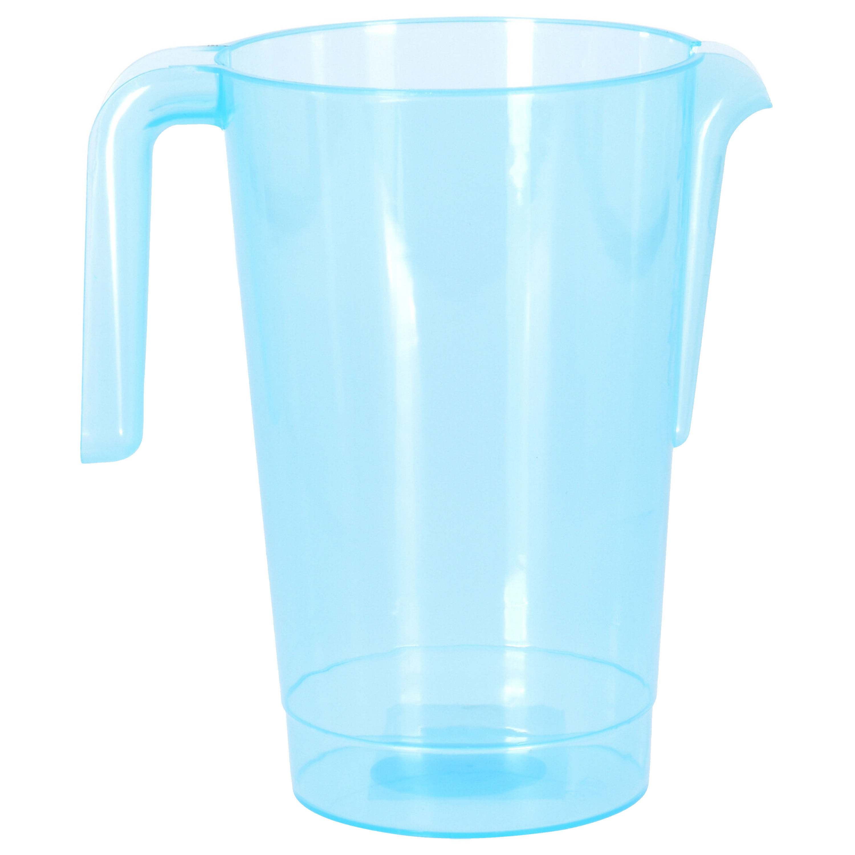 Excellent Houseware Schenkkan/waterkan - blauw - 1500 ML - kunststof - 20 x 18 x 20,5 cm -