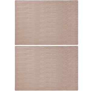 Merkloos Rechthoekige placemats goud 43 x 30 cm leder look -