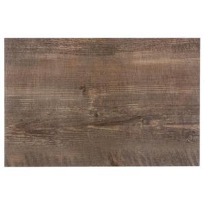 Secret de Gourmet Rechthoekige placemat hout print eiken PVC 45 x 30 cm -