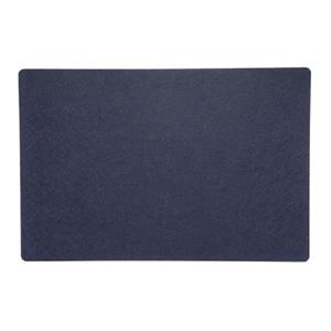 Cepewa Rechthoekige placemat met ronde hoeken polyester navy blauw 30 x 45 cm -