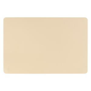 Secret de Gourmet Rechthoekige placemat PU-leer/ leer look beige 45 x 30 cm -
