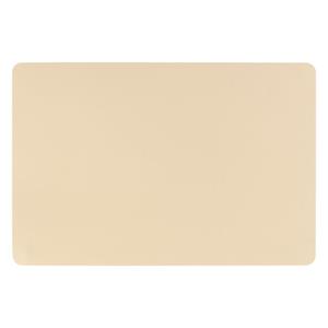 Secret de Gourmet Rechthoekige placemat PU-leer/ leer look beige 45 x 30 cm -