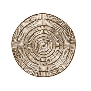 Krist+ Ronde Placemats metallic goud look diameter cm -