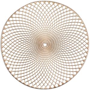 Zeller 1x Ronde placemats goud mandala cm -