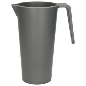 Excellent Houseware Schenkkan/waterkan - antraciet - 1500 ML - melamine - D10 x H21 cm -