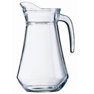 Bellatio Decorations Schenkkan/Sapkan/waterkan van glas 1,6 liter van 24 x 14 cm -