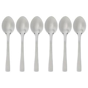 Koffielepels/theelepels - 6 stuks - RVS - 9,5 cm -