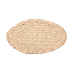 Chaks Placemat - D38 cm - gevlochten - beige - bohemian style -