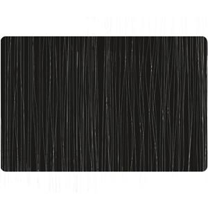 Zeller 2x Rechthoekige placemats metallic zwart 30 x 45 cm -