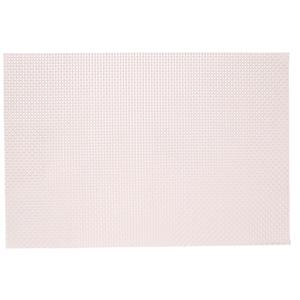Kesper 2x Rechthoekige placemats lichtroze parelmoer glans geweven 29 x 43 cm -