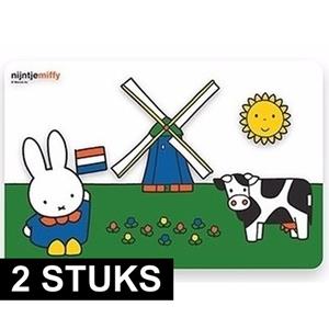 Nijntje 2x Placemats  in het weiland x 29 cm -