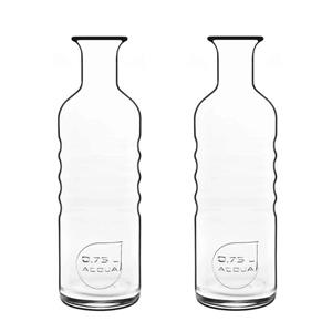 Bormioli Rocco 2x Glazen water karaffen van 750 ml Optima -