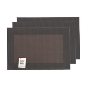 Merkloos Placemats Hampton - 6x - bruin - PVC - 30 x 45 cm -