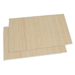 Secret de Gourmet placemats Bamboe - 6x - 30 x cm - naturel - gevlochten -